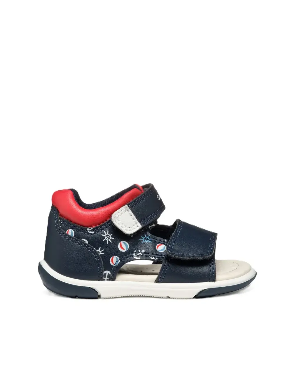 Sandali bambino in pelle Zapito con strappi B556EA Geox