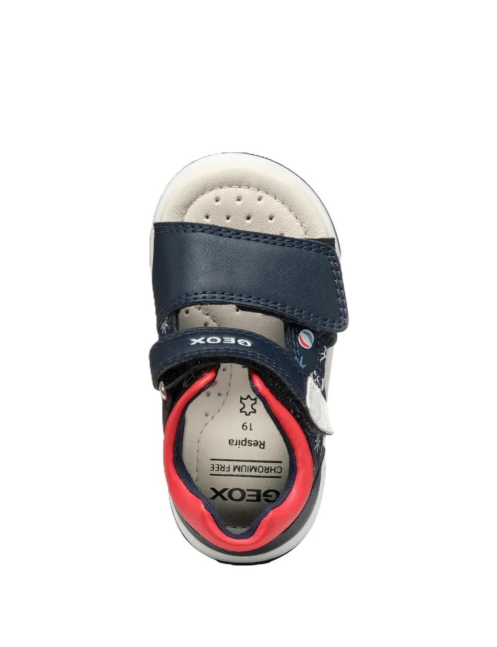 Sandali bambino in pelle Zapito con strappi B556EA Geox