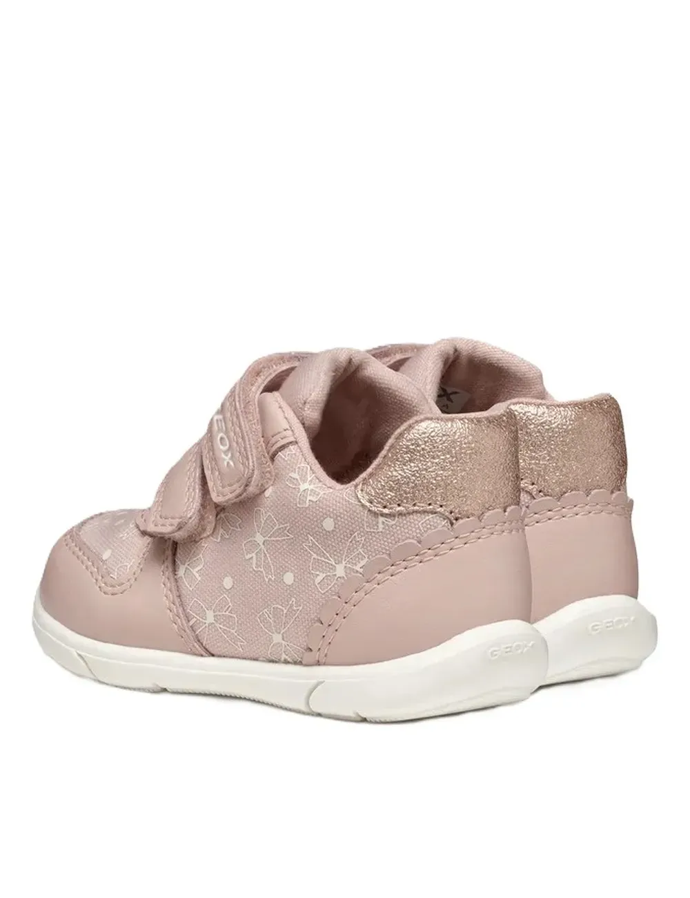 Sneakers bambina in ecopelle e tessuto Zapito con chiusura con strappi B556DA Geox