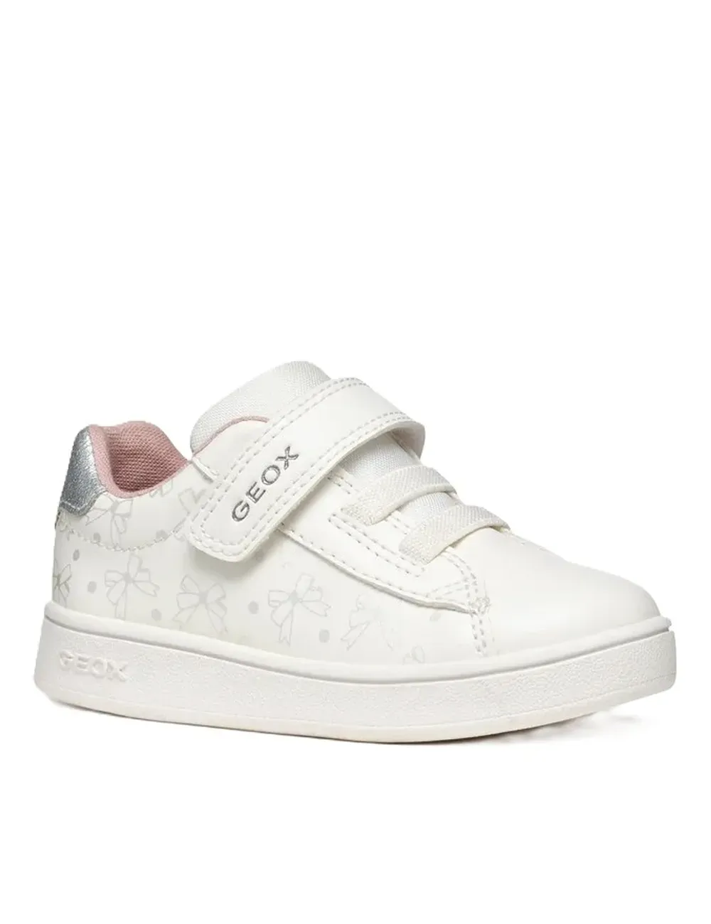 Sneakers bambina in ecopelle e strappi Eclyper B455MA Geox