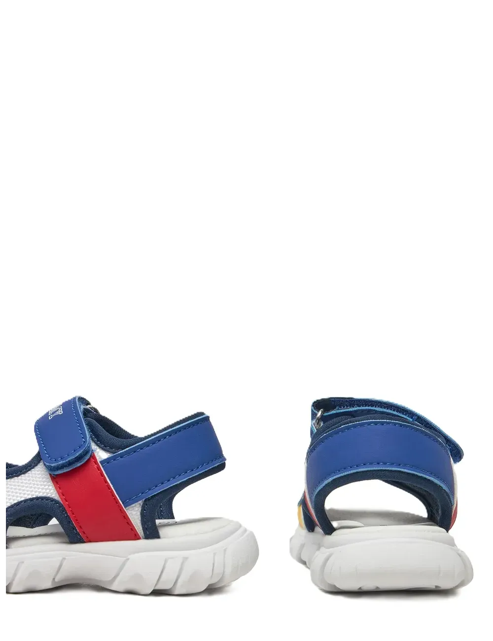 Sandali bambino in ecopelle e tessuto con strappi, logo e dettagli color block T1B2-33897-1591 Tommy Hilfiger