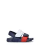 Sandali bambino in ecopelle con strappi e dettaglio bandiera T1X2-33913-1172 Tommy Hilfiger