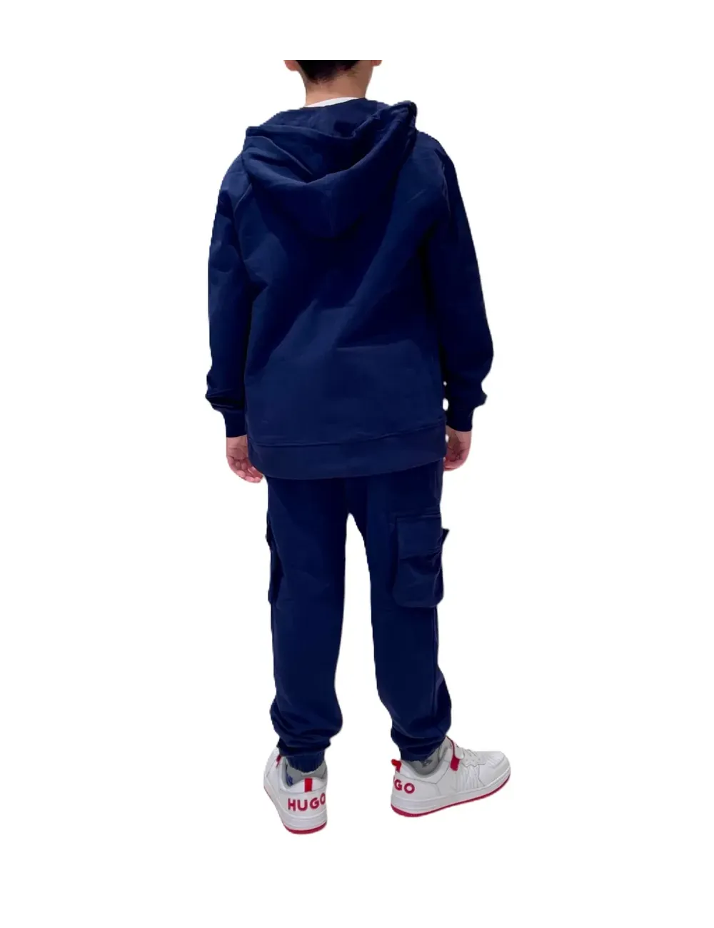 Tuta bambino in cotone con zip e cappuccio 251TF0006A Aeronautica Militare