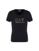 T-Shirt donna in misto cotone e modal Maxi Logo Evolution con dettaglio strass 8NTT67TJDQZ EA7 Emporio Armani
