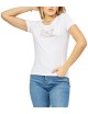 T-Shirt donna in misto cotone e modal Maxi Logo Evolution con dettaglio strass 8NTT67TJDQZ EA7 Emporio Armani