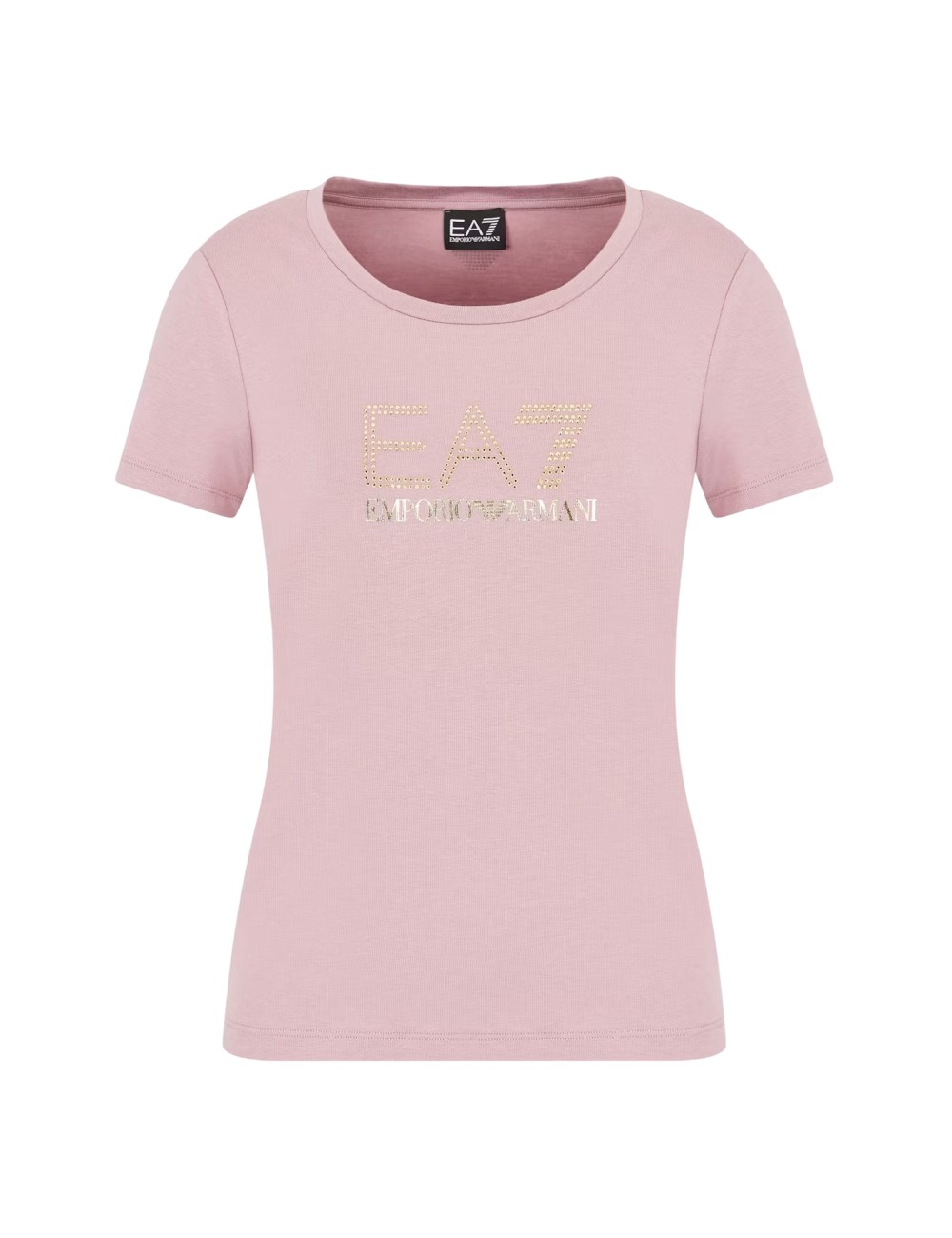 T-Shirt donna in misto cotone e modal Maxi Logo Evolution con dettaglio strass 8NTT67TJDQZ EA7 Emporio Armani T-Shirt donna in misto cotone e modal Maxi Logo Evolution con dettaglio strass 8NTT67TJDQZ EA7 Emporio Armani