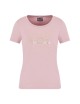 T-Shirt donna in misto cotone e modal Maxi Logo Evolution con dettaglio strass 8NTT67TJDQZ EA7 Emporio Armani