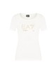 T-Shirt donna in misto cotone e modal Maxi Logo Evolution con dettaglio strass 8NTT67TJDQZ EA7 Emporio Armani