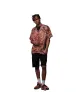 Camicia uomo bowling manica corta in viscosa con stampa Hayagriva sh907-cc Dolly Noire