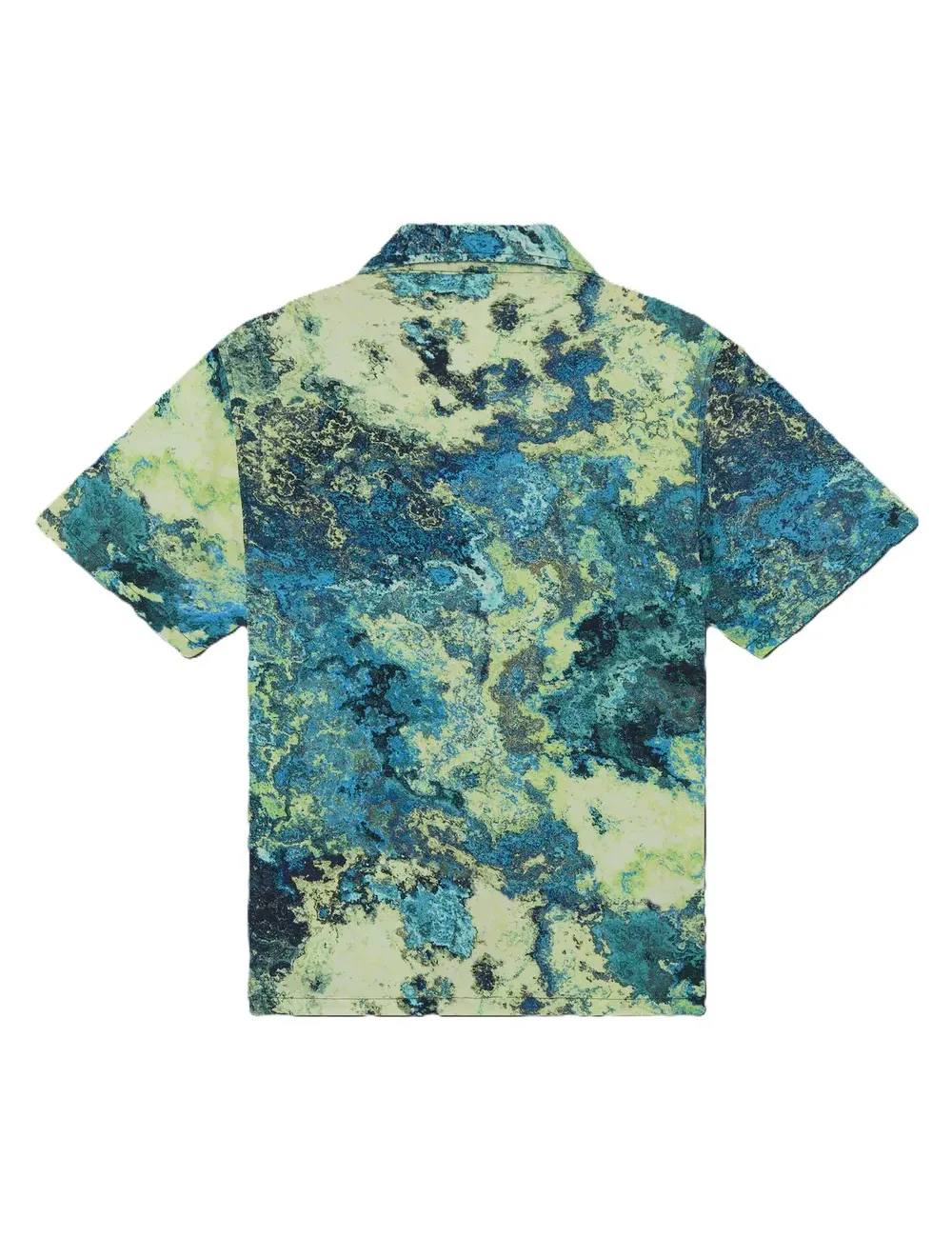 Camicia uomo bowling manica corta in viscosa Adrift Chemical sh931-cc Dolly Noire