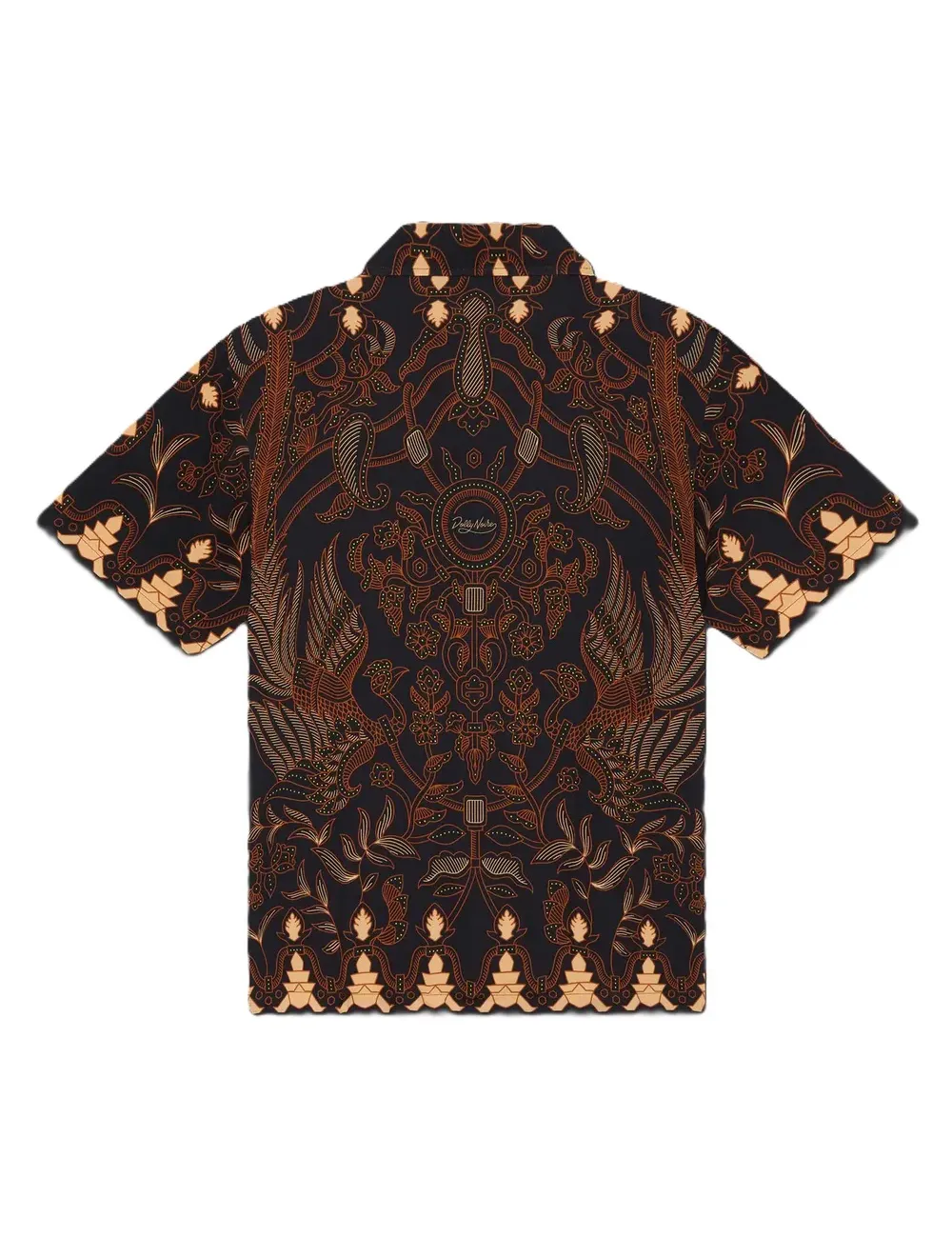 Camicia uomo bowling maniche corte in viscosa Nomadic Batick sh943-cc Dolly Noire