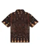 Camicia uomo bowling maniche corte in viscosa Nomadic Batick sh943-cc Dolly Noire