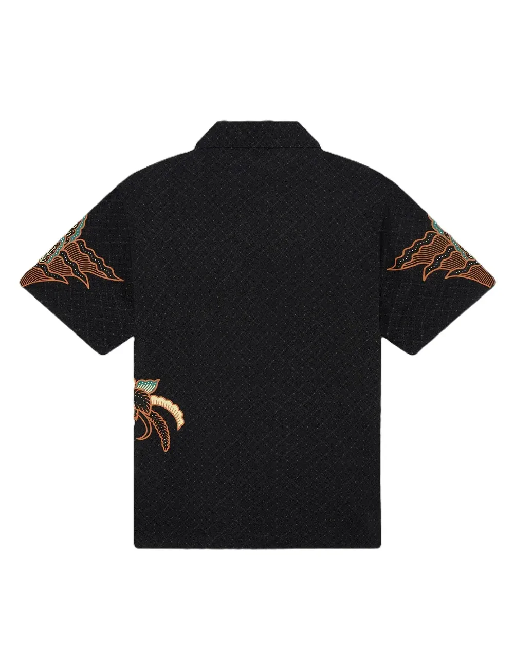 Camicia uomo bowling maniche corte in viscosa Harmony Batik sh944-cc Dolly Noire