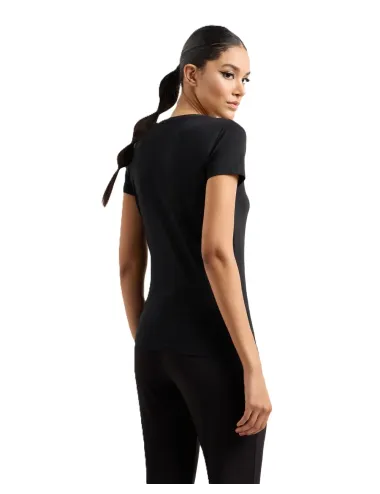 T-shirt Donna girocollo Evolution in misto cotone e modal stretch slim fit 8NTT65TJDQZ EA7 Emporio Armani