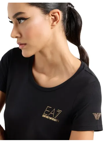 T-shirt Donna girocollo Evolution in misto cotone e modal stretch slim fit 8NTT65TJDQZ EA7 Emporio Armani