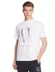T-shirt uomo girocollo in cotone maxi logo a contrasto 8NZTPQZJH4Z A|X Armani Exchange