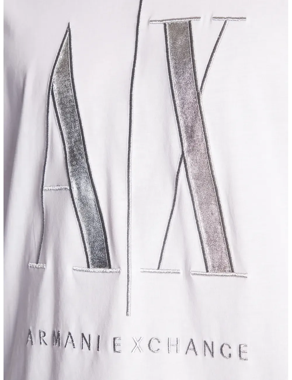 T-shirt uomo girocollo in cotone maxi logo a contrasto 8NZTPQZJH4Z A|X Armani Exchange