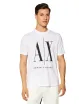 T-shirt uomo in cotone maxi logo a contrasto 8NZTPAZJH4Z A|X Armani Exchange
