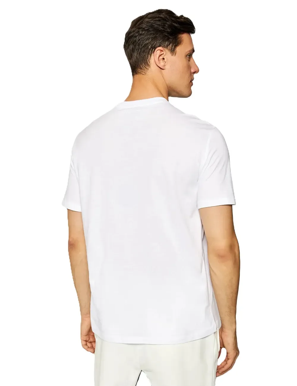 T-shirt uomo in cotone maxi logo a contrasto 8NZTPAZJH4Z A|X Armani Exchange