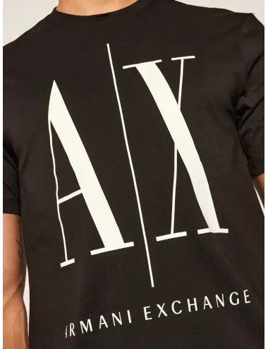 T-shirt uomo in cotone maxi logo a contrasto 8NZTPAZJH4Z A|X Armani Exchange