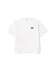 T-shirt unisex in cotone pesante loose fit e logo maxi TH2745 Lacoste