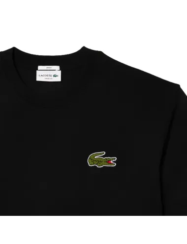 T-shirt unisex in cotone pesante loose fit e logo maxi TH2745 Lacoste