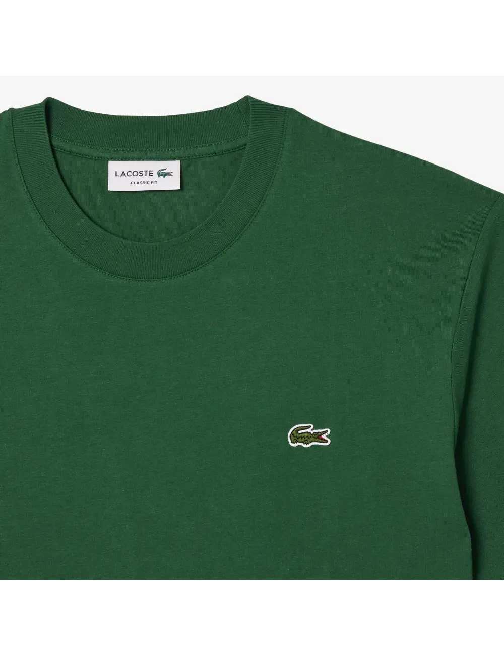 T-shirt uomo maniche corte in cotone classic fit con logo TH7318 Lacoste