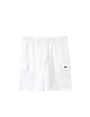 Bermuda cargo uomo in cotone con logo GH9743 Lacoste