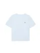 T-shirt donna in jersey di cotone scollo a V relaxed fit TF7300 Lacoste