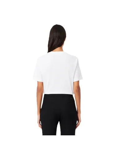 T-shirt donna in cotone Pima relaxed fit TF7215 Lacoste