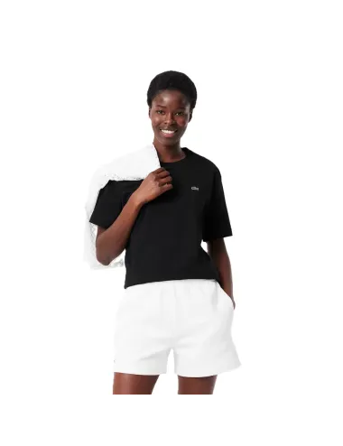 T-shirt donna in cotone Pima relaxed fit TF7215 Lacoste