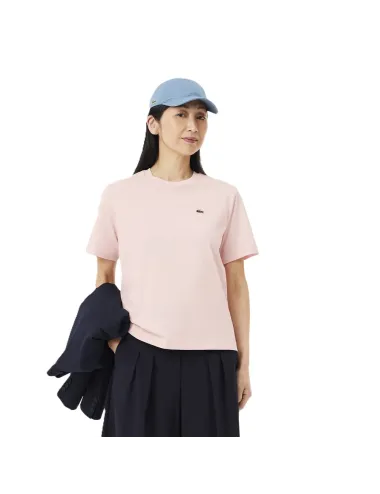 T-shirt donna in cotone Pima relaxed fit TF7215 Lacoste